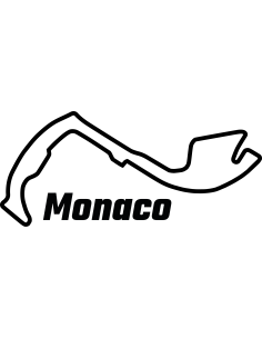 Circuit de Monaco Rennstrecke Autoaufkleber 311