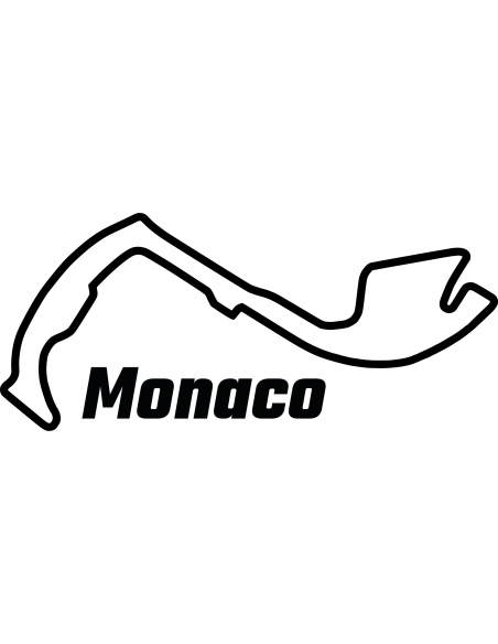 Circuit de Monaco Rennstrecke Autoaufkleber 311