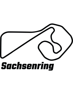Sachsenring Rennstrecke Autoaufkleber 314