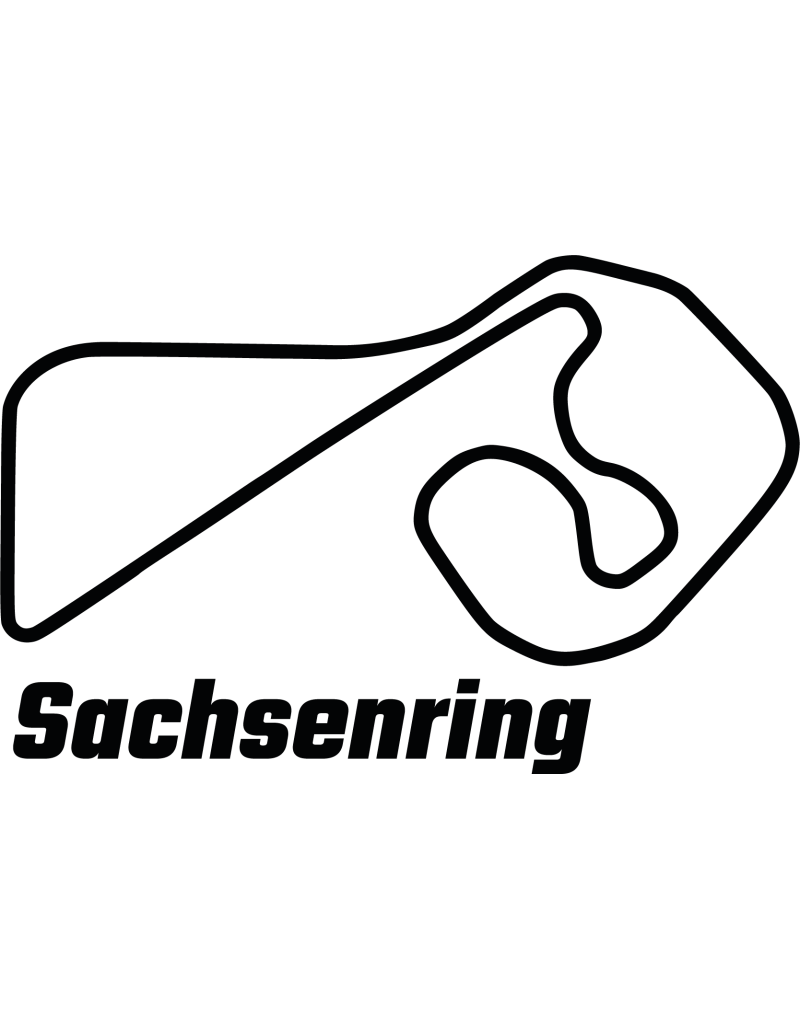 Sachsenring Rennstrecke Autoaufkleber 314