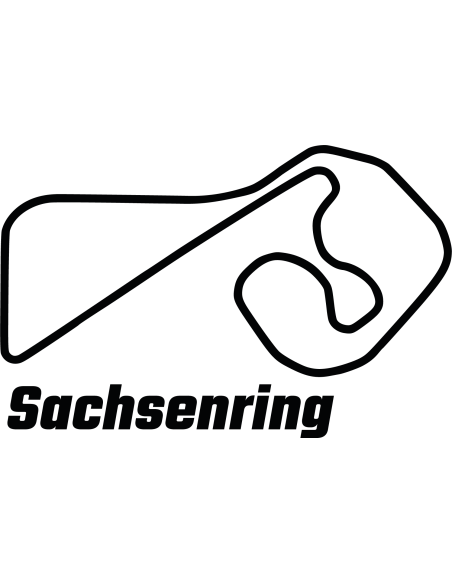 Sachsenring Rennstrecke Autoaufkleber 314