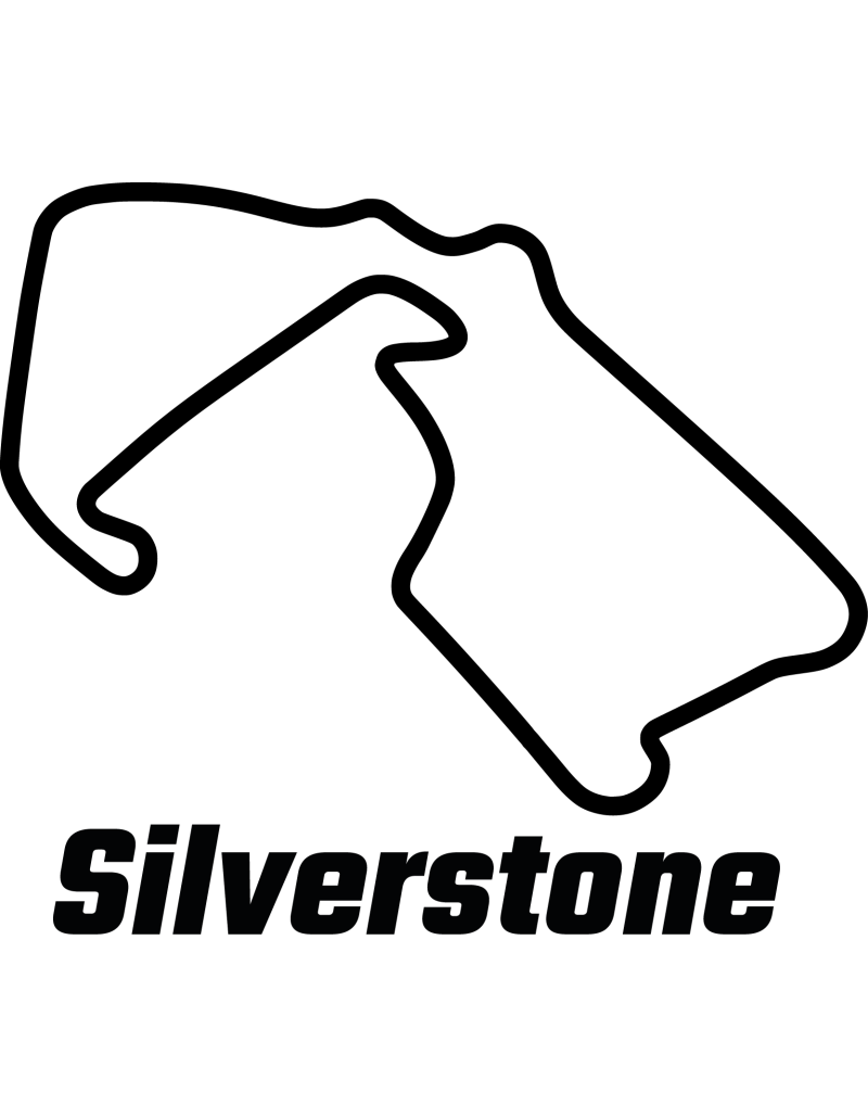 Silverstone Circuit Rennstrecke Autoaufkleber 315