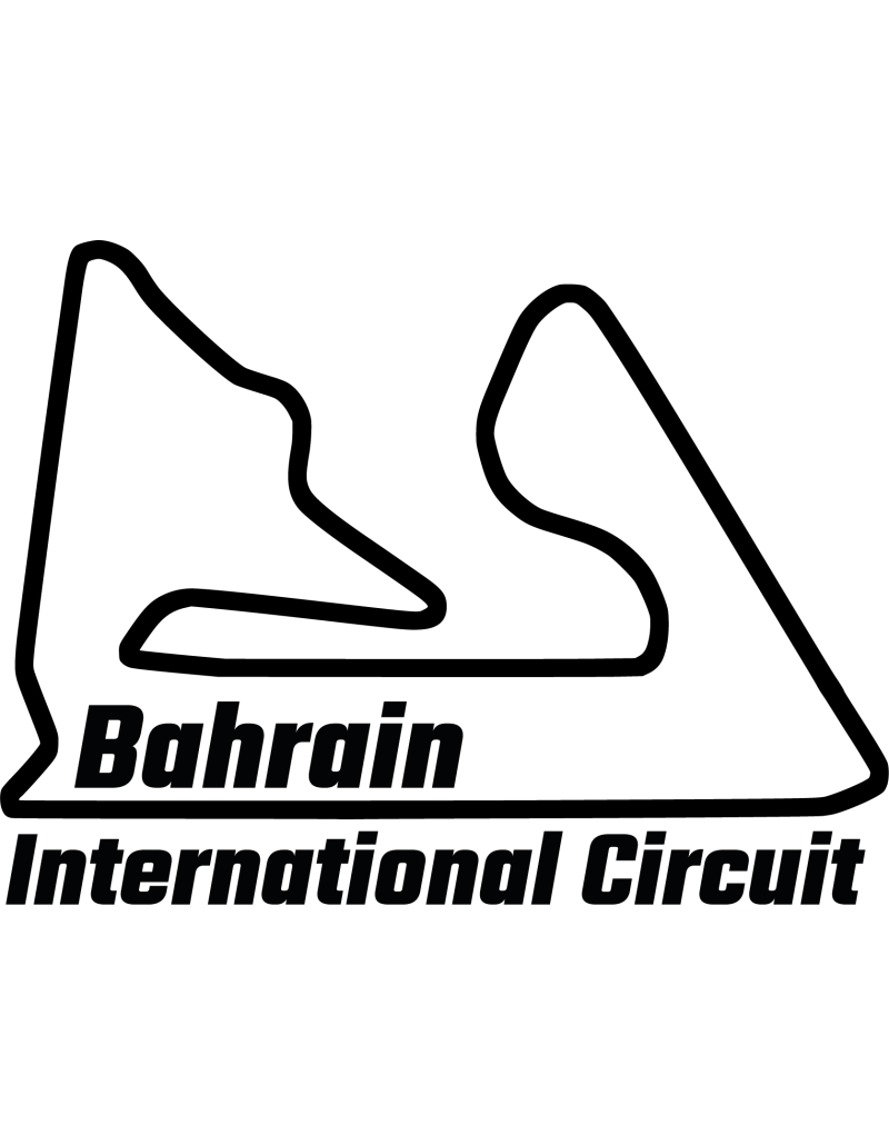 Bahrain International Circuit Rennstrecke Autoaufkleber 316
