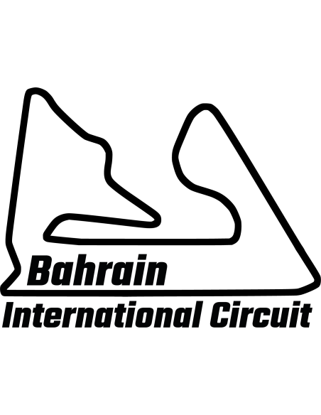 Bahrain International Circuit Rennstrecke Autoaufkleber 316