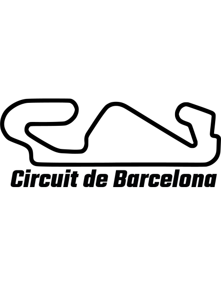 Circuit de Barcelona-Catalunya Rennstrecke Autoaufkleber 321