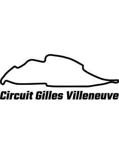 Circuit Gilles-Villeneuve Rennstrecke Autoaufkleber 322