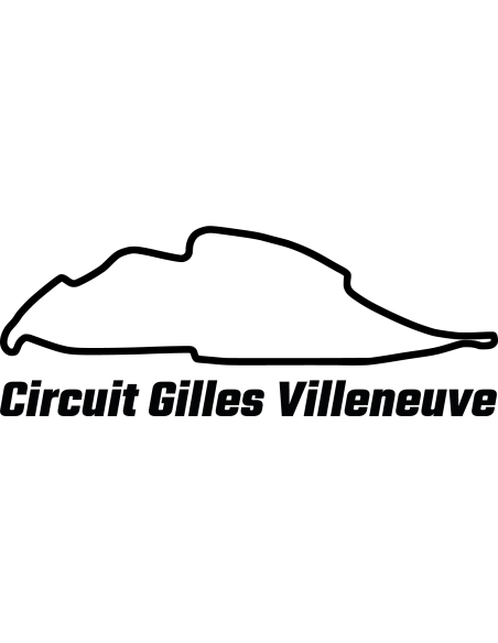 Circuit Gilles-Villeneuve Rennstrecke Autoaufkleber 322