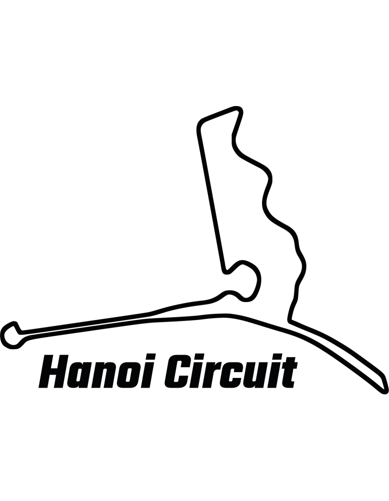 Hanoi Street Circuit Rennstrecke Autoaufkleber 323