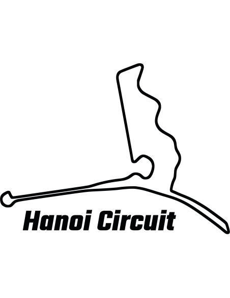 Hanoi Street Circuit Rennstrecke Autoaufkleber 323