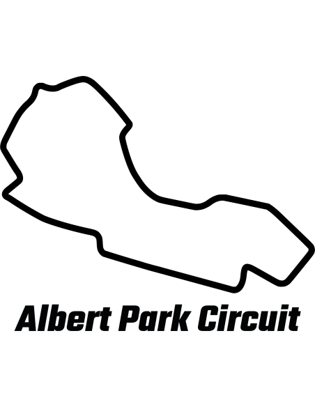 Albert Park Circuit Rennstrecke Autoaufkleber 328