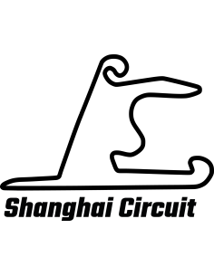 Shanghai International Circuit Rennstrecke Autoaufkleber 330
