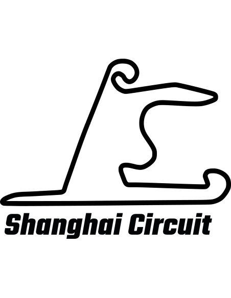 Shanghai International Circuit Rennstrecke Autoaufkleber 330