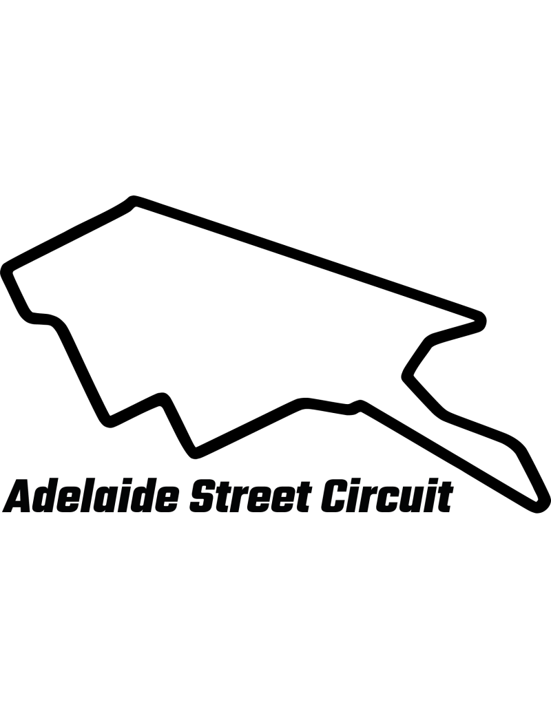Adelaide Street Circuit Rennstrecke Autoaufkleber 331