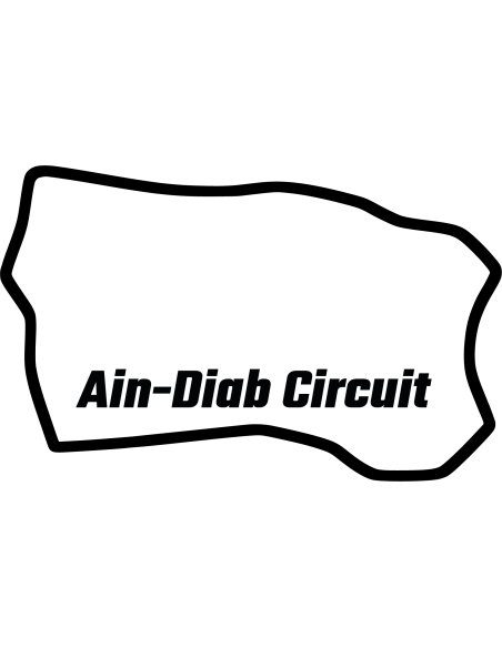 Ain-Diab Circuit Rennstrecke Autoaufkleber 332