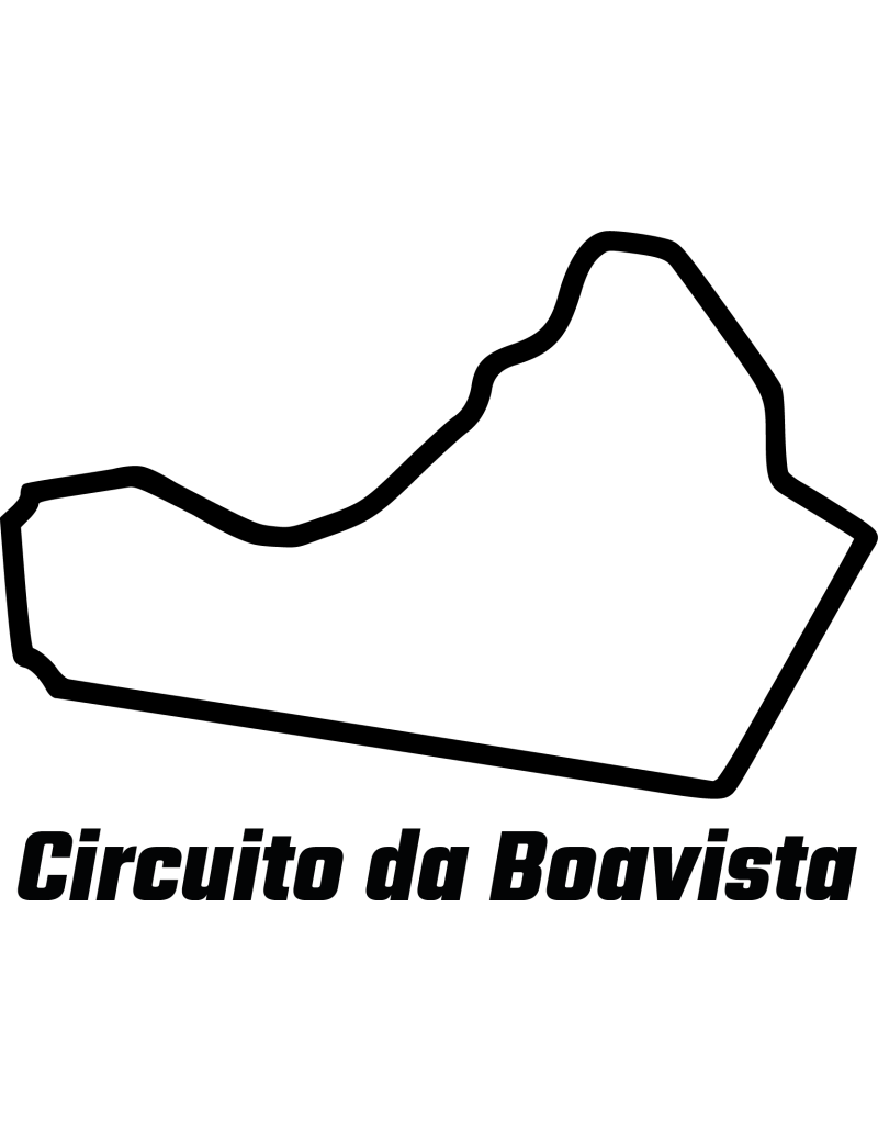 Circuito da Boavista Rennstrecke Autoaufkleber 347