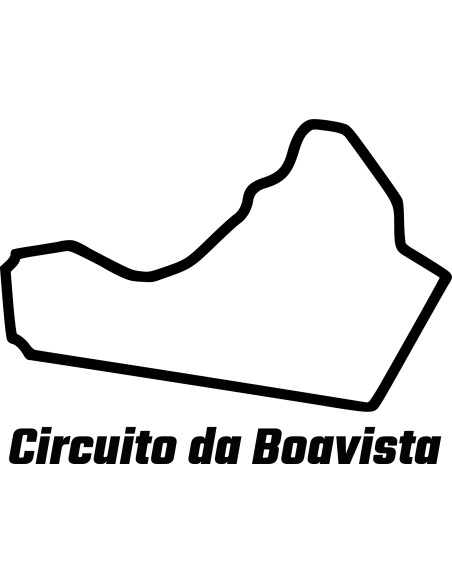 Circuito da Boavista Rennstrecke Autoaufkleber 347