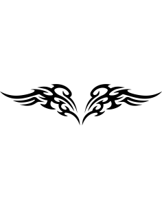 Arschgeweih Mystic Heart Autoaufkleber 400