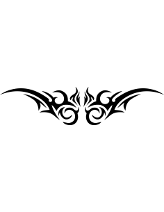 Arschgeweih Tribal Flame Autoaufkleber 399