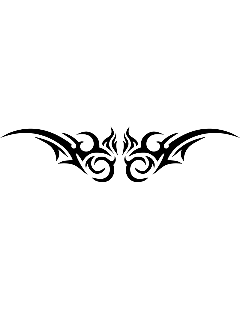 Arschgeweih Tribal Flame Autoaufkleber 399