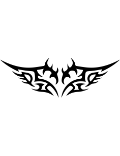 Arschgeweih Sharp Diamond Autoaufkleber 405