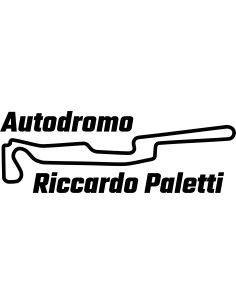 Autodromo Riccardo Paletti Rennstrecke Autoaufkleber 416