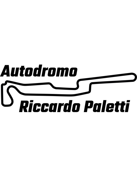 Autodromo Riccardo Paletti Rennstrecke Autoaufkleber 416