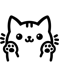 Kawaii Katze Autoaufkleber 418