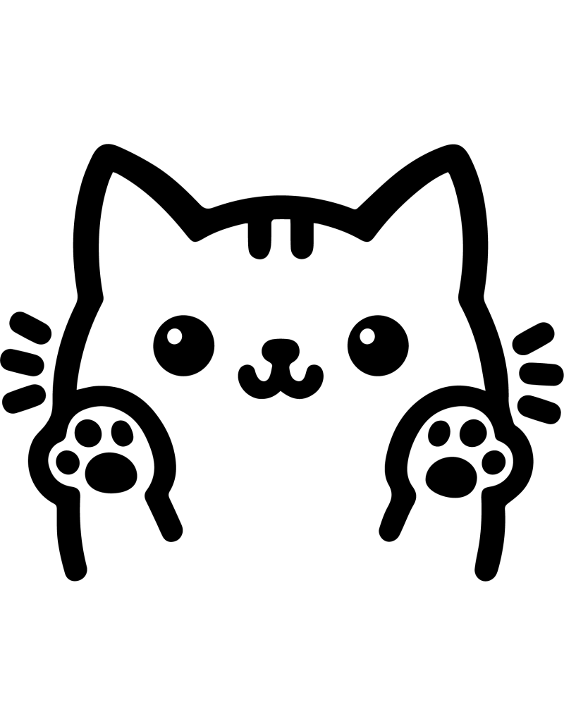 Kawaii Katze Autoaufkleber 418