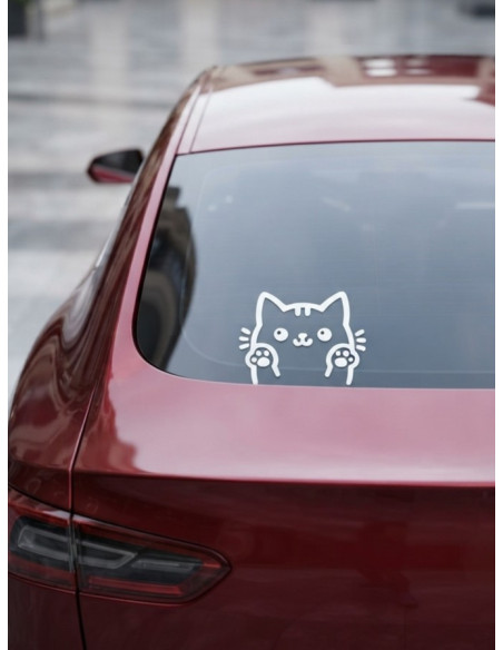 Kawaii Katze Autoaufkleber 418 KI-Mockup