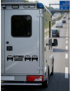 Rettungsgasse bilden Autoaufkleber 282 2