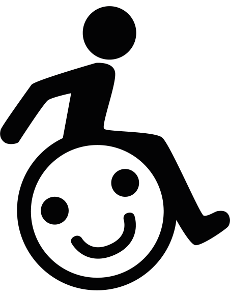 Handicap Sticker mit Smiley Autoaufkleber 231