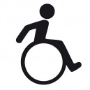 Handicap Sticker  Rollstuhl