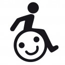 Handicap Sticker mit Smiley