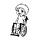 Junge im Rollstuhl