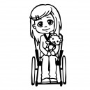 Mädchen im Rollstuhl